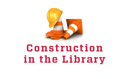 Intersession construction project will upgrade library entrances for swipe access.